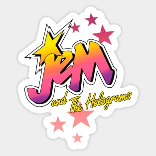 Jem and The holograms logo Sticker